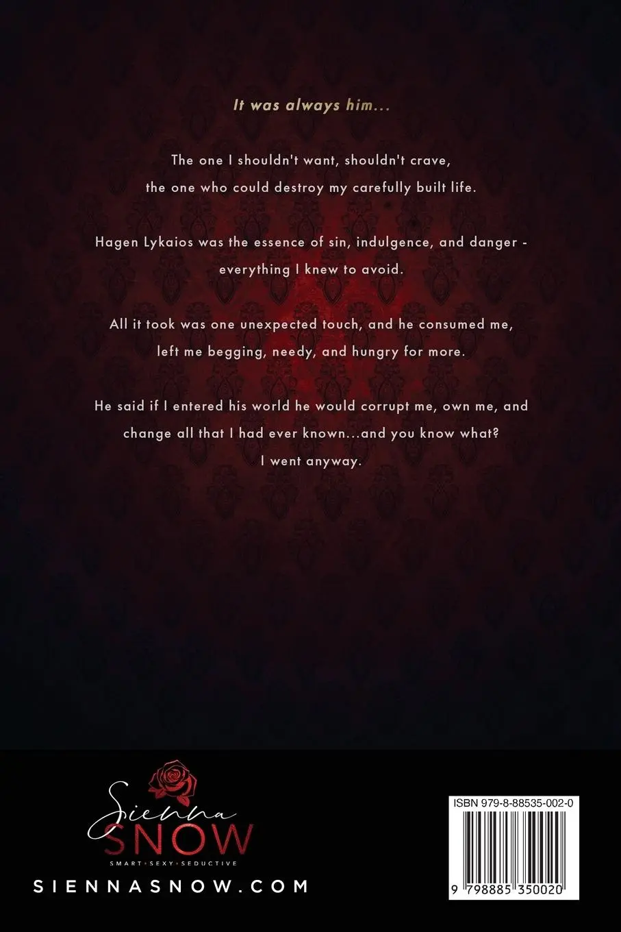 Rückseite: 9798885350020 | Master of Sin (Special Edition) | Sienna Snow | Taschenbuch | Englisch