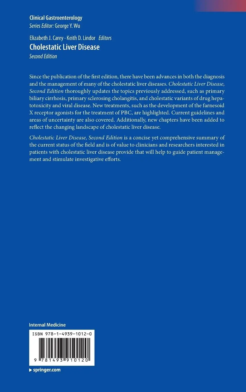 Rückseite: 9781493910120 | Cholestatic Liver Disease | Keith D. Lindor (u. a.) | Buch | x | 2014