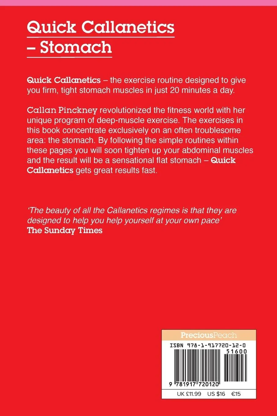 Rückseite: 9781917720120 | Quick Callanetics - Stomach | Callan Pinckney | Taschenbuch | Englisch