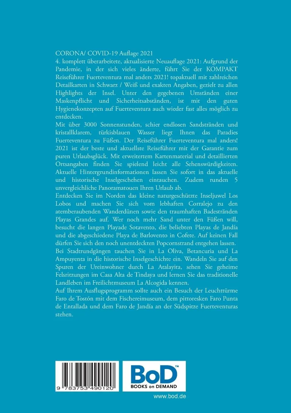 Rückseite: 9783753490120 | Fuerteventura ...mal anders! Reiseführer 2021 | Andrea Müller | Buch