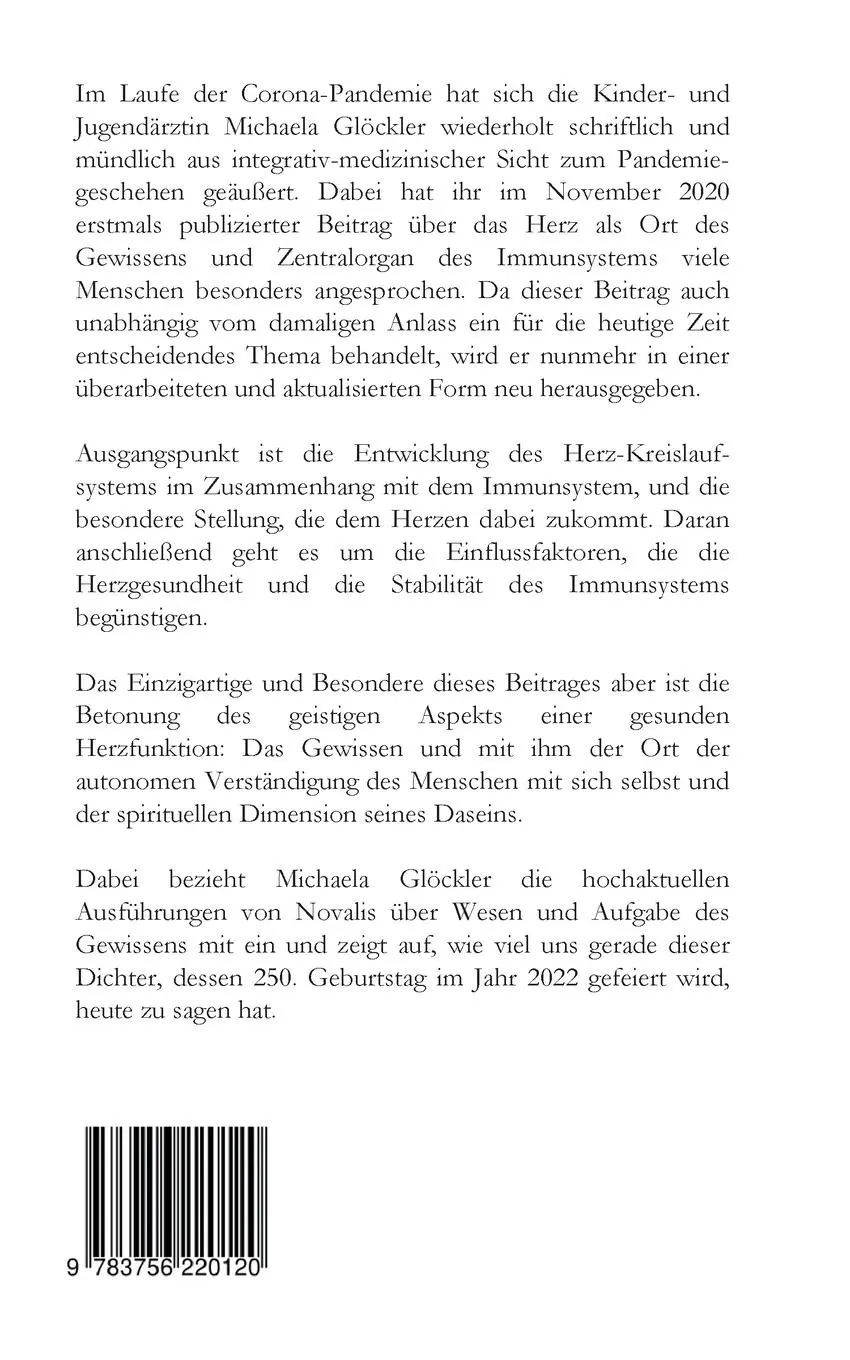 Rückseite: 9783756220120 | Das Herz als Ort des Gewissens | Michaela Glöckler | Taschenbuch