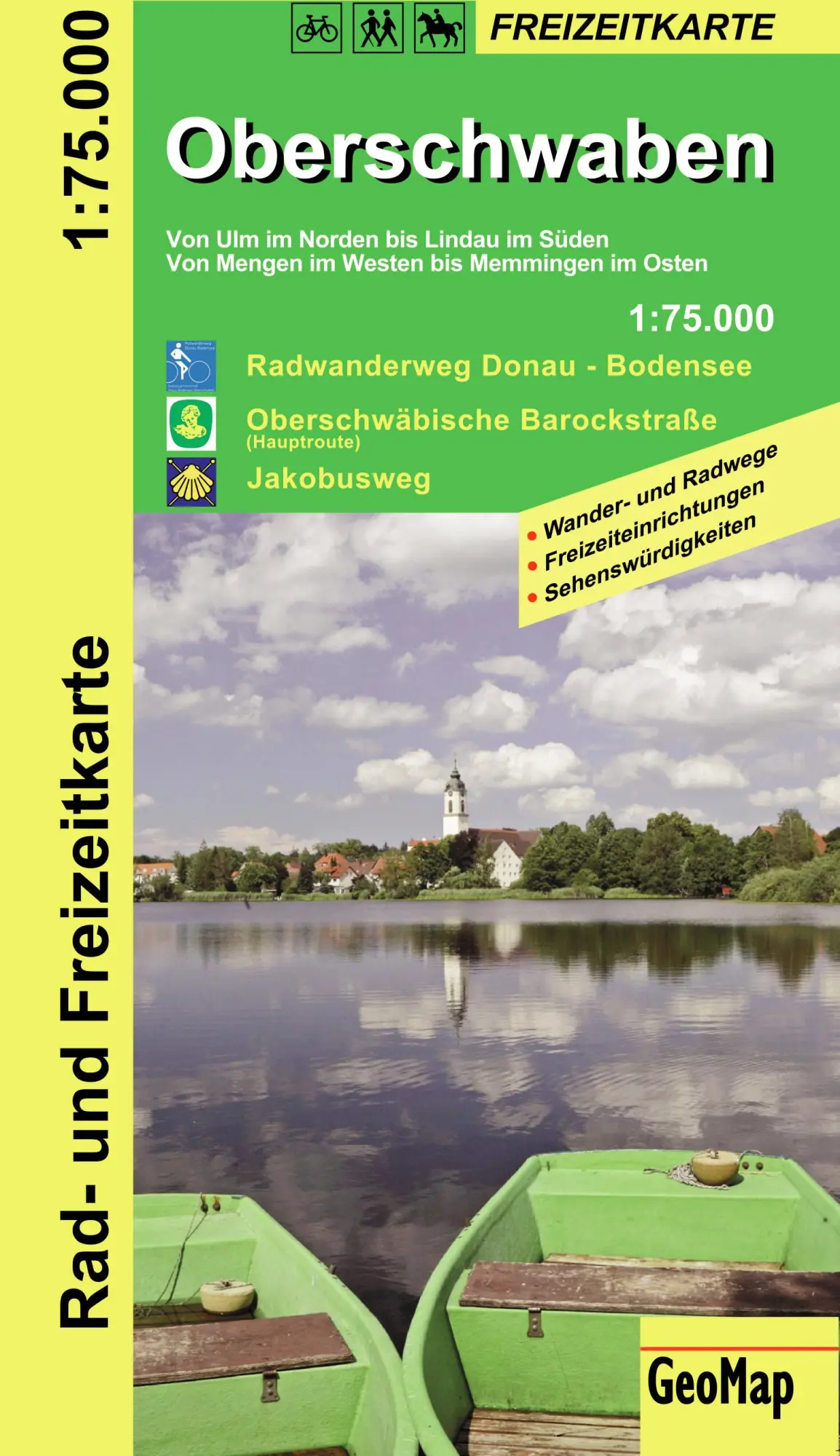 Cover: 9783959650120 | Oberschwaben - Wanderkarte 1:75 000 | (Land-)Karte | Geo Map | Deutsch