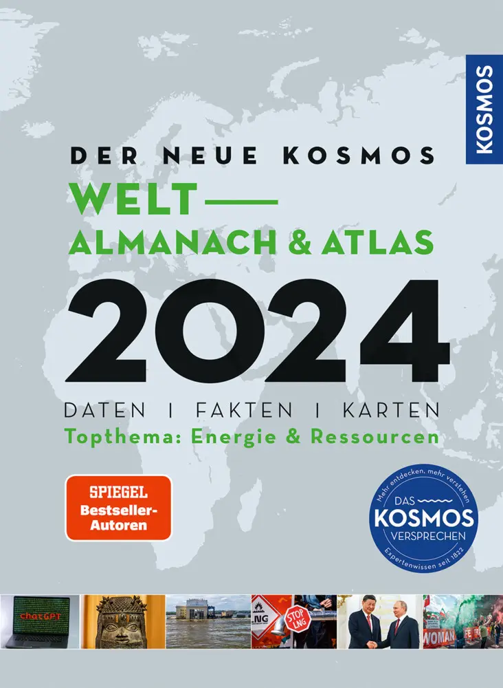 Cover: 9783989040120 | Der neue Kosmos Welt-Almanach &amp; Atlas 2024 | Henning Aubel (u. a.)
