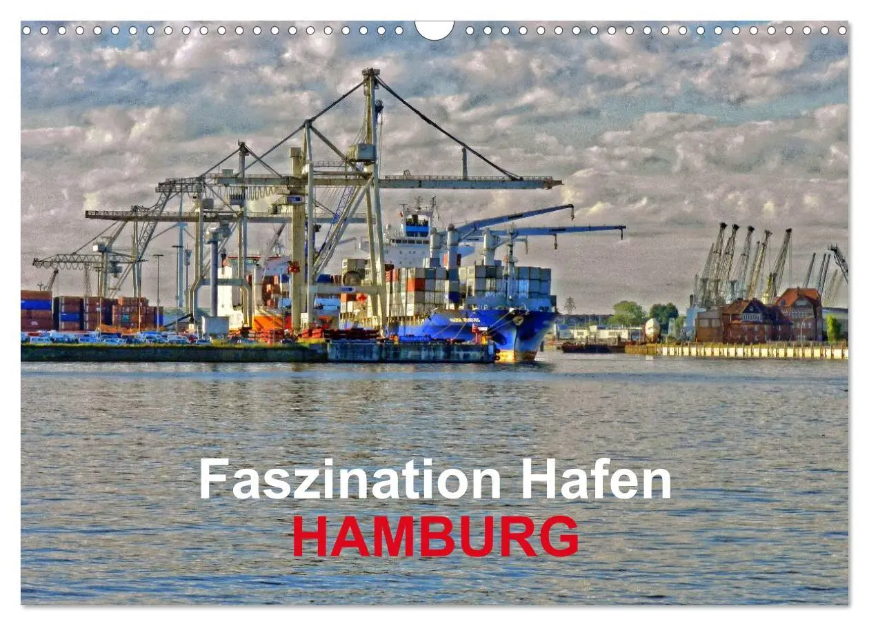 Cover: 9783435690220 | Faszination Hafen - Hamburg (Wandkalender 2025 DIN A3 quer),...