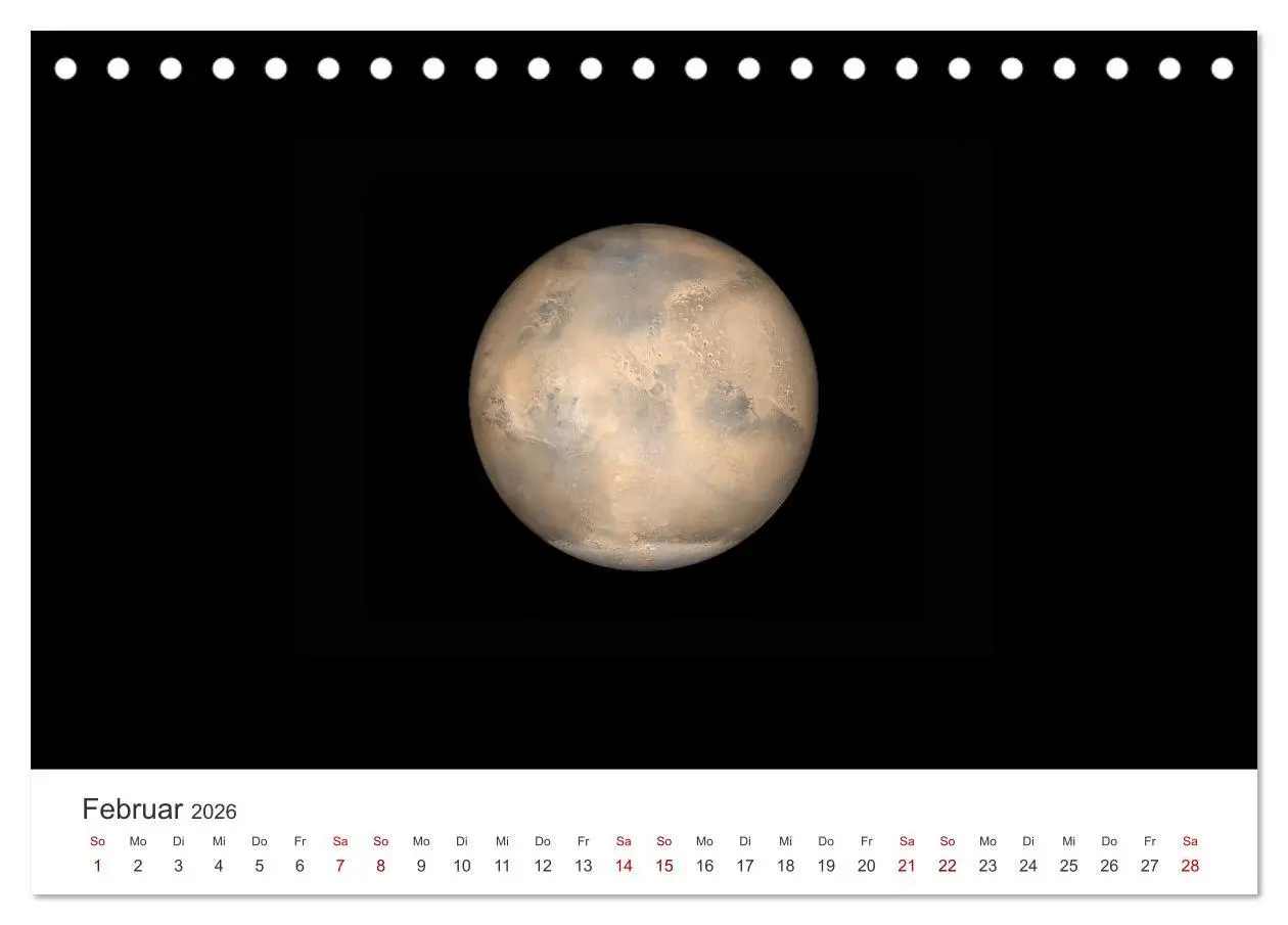 Bild: 9783457540220 | Planeten - Eine spektakuläre Reise ins All. (Tischkalender 2026 DIN...