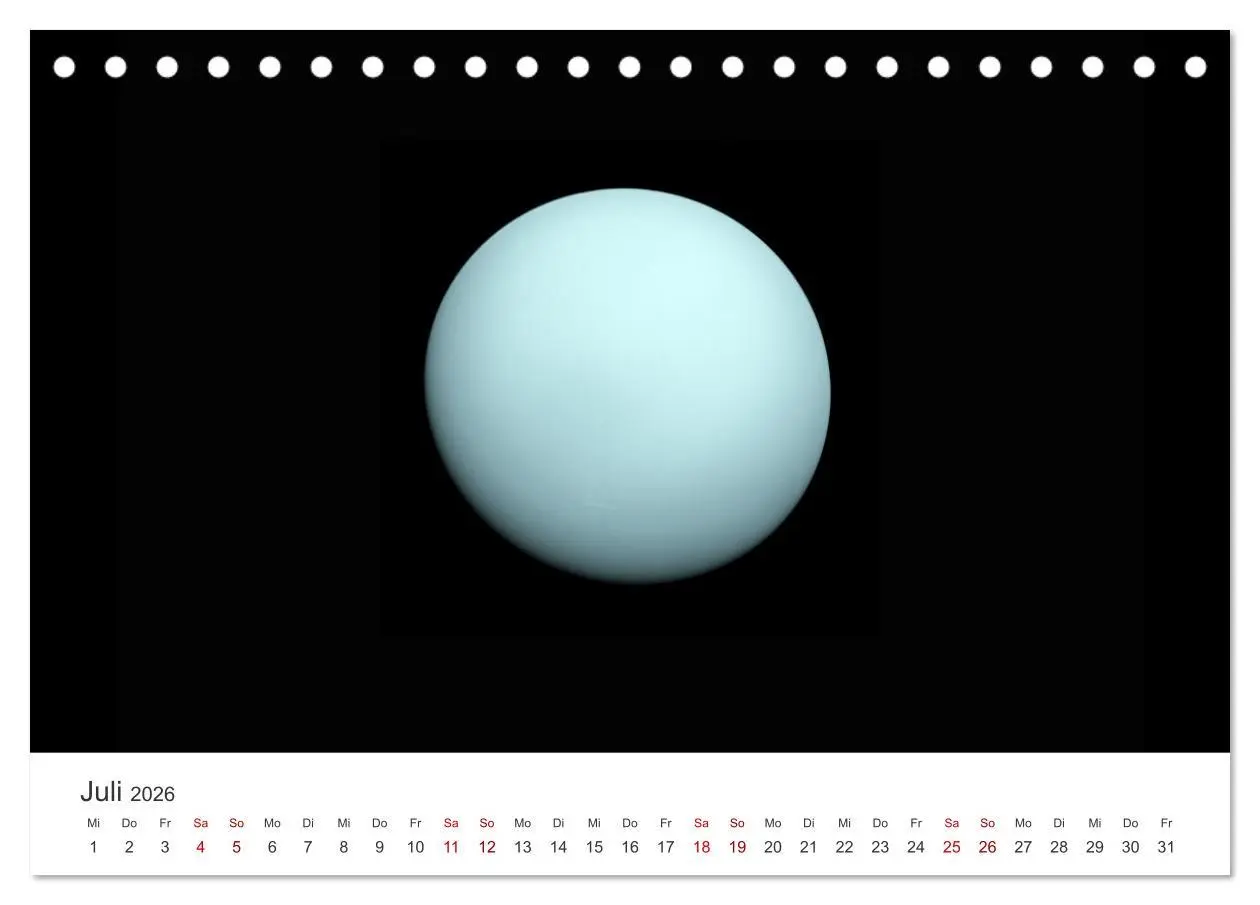 Bild: 9783457540220 | Planeten - Eine spektakuläre Reise ins All. (Tischkalender 2026 DIN...