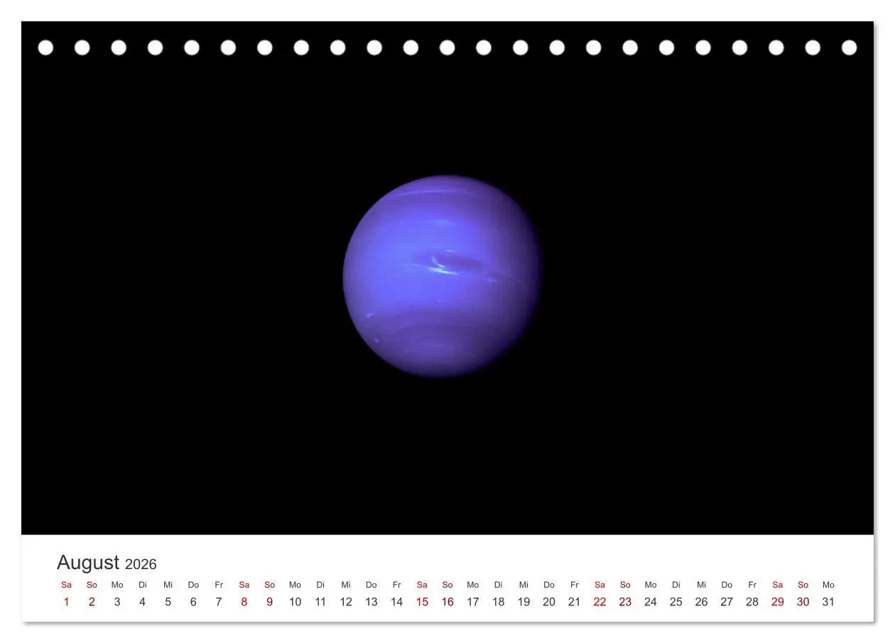 Bild: 9783457540220 | Planeten - Eine spektakuläre Reise ins All. (Tischkalender 2026 DIN...