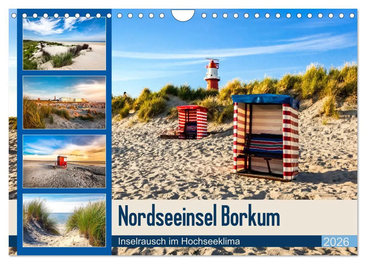 Cover: 9783457920220 | Nordseeinsel Borkum - Inselrausch im Hochseeklima (Wandkalender...