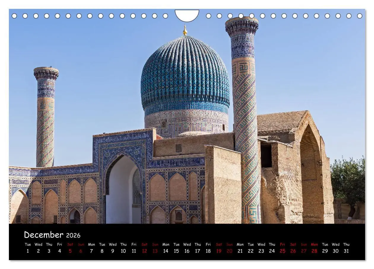 Bild: 9783516560220 | Uzbekistan Land of 1001 nights (Wall Calendar 2026 DIN A4...