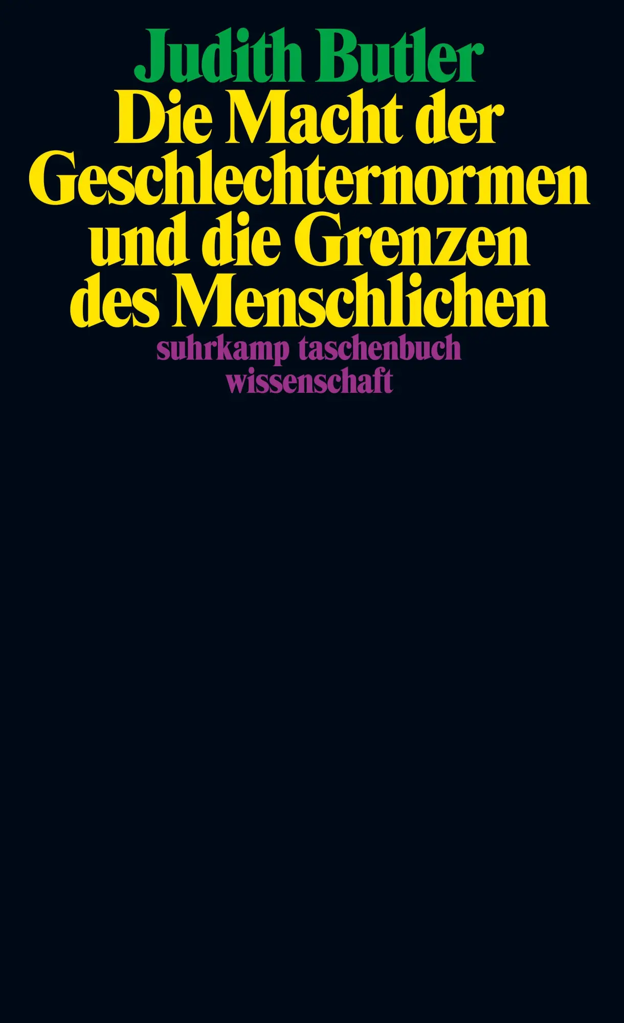 Cover: 9783518300220 | Die Macht der Geschlechternormen und die Grenzen des Menschlichen