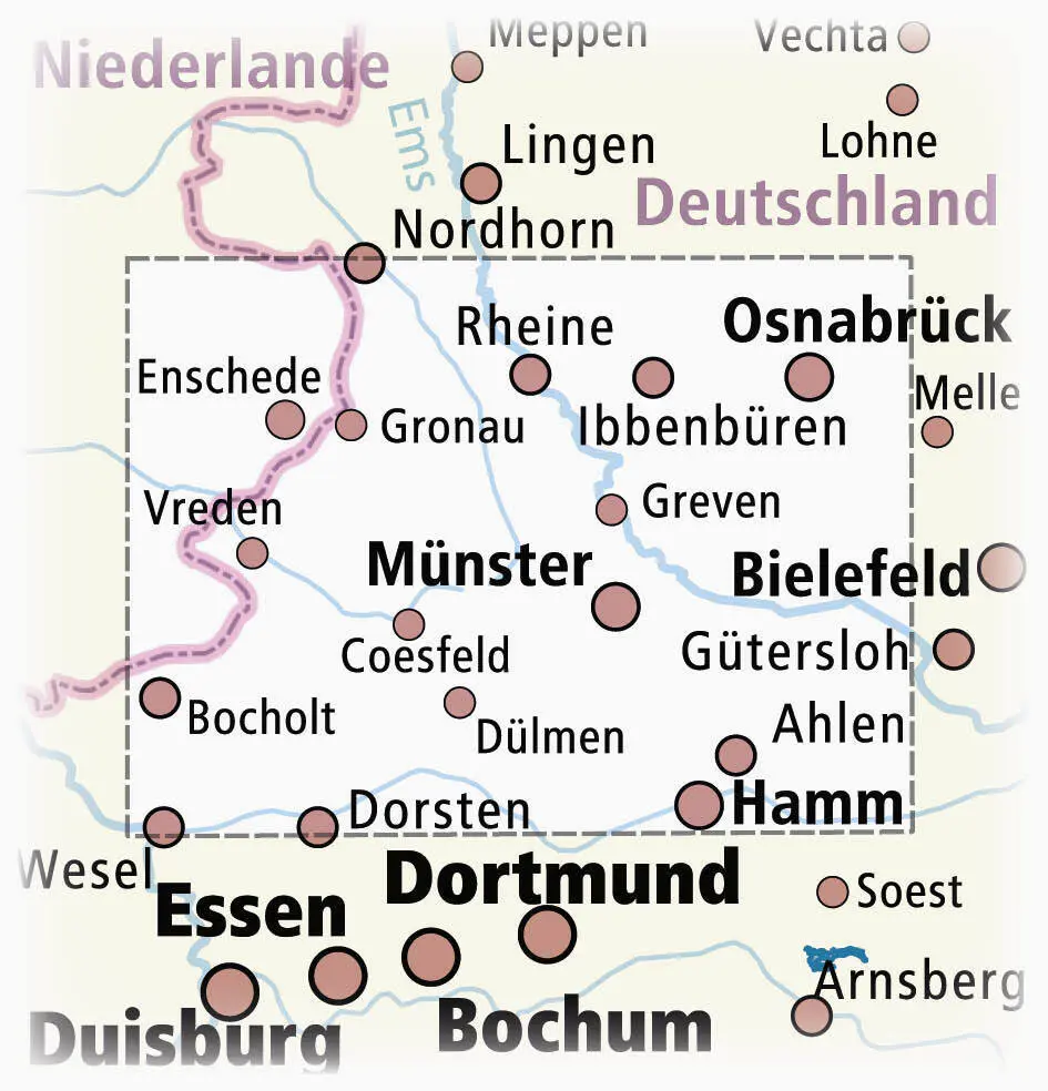 Bild: 9783747300220 | Münsterland 1:150 000 | (Land-)Karte | Erlebnisführer | Deutsch | 2019
