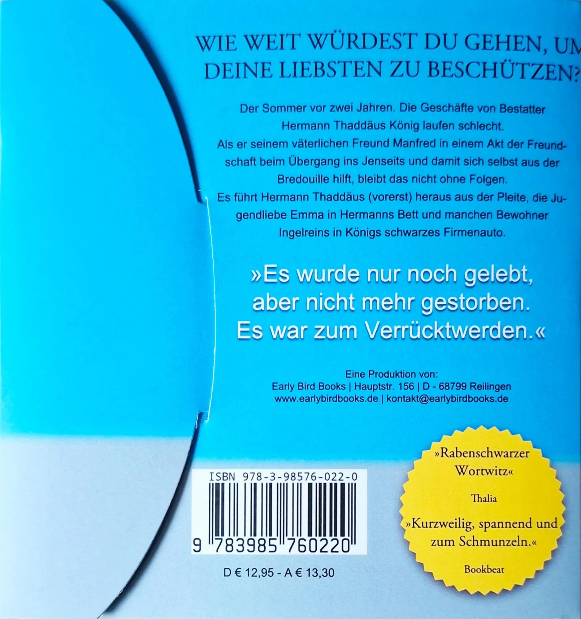 Rückseite: 9783985760220 | Fahr nicht fort, stirb am Ort! MP3-CD | Krimisatire | Petersen (u. a.)