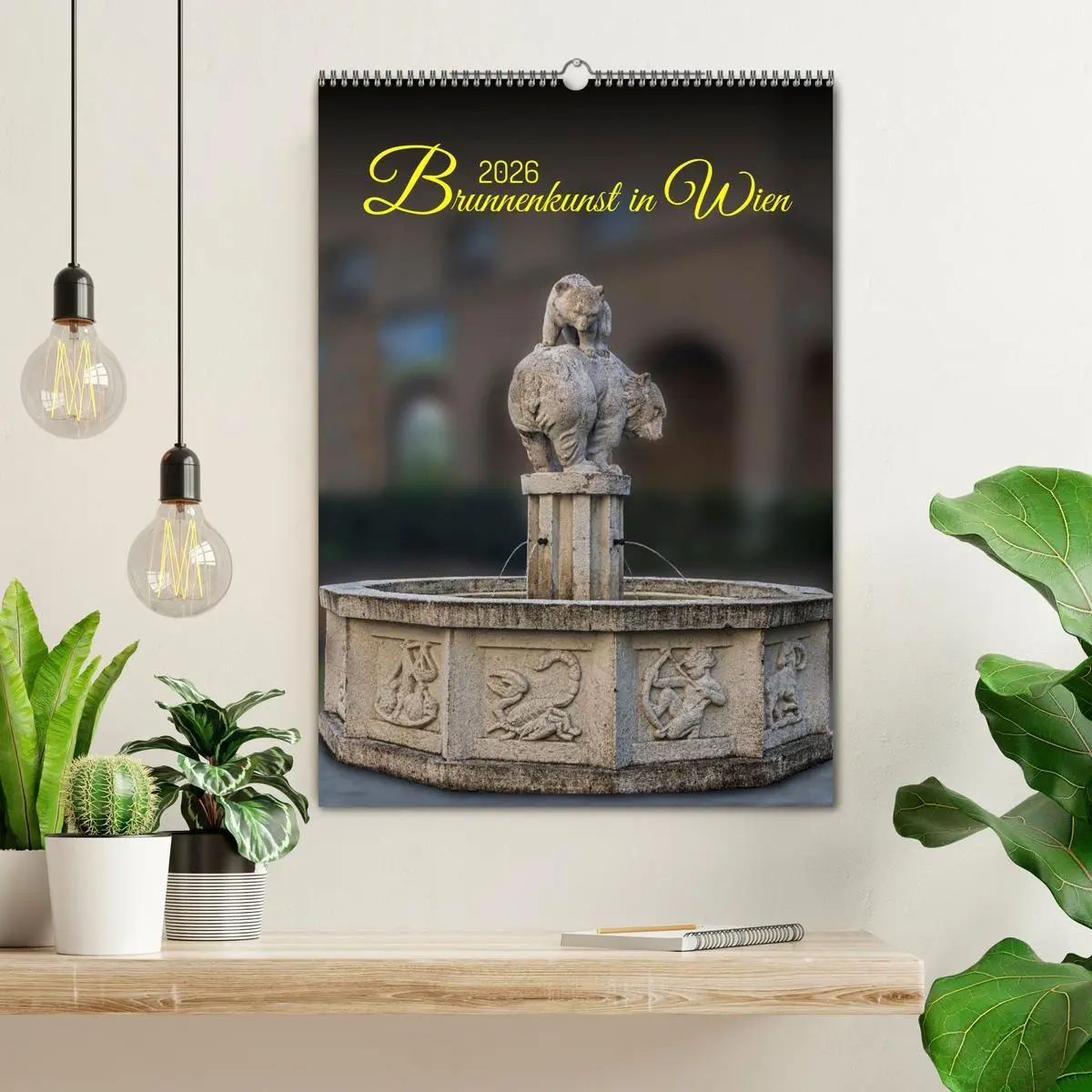 Bild: 9783516310320 | Brunnenkunst in Wien (Wandkalender 2026 DIN A2 hoch), CALVENDO...