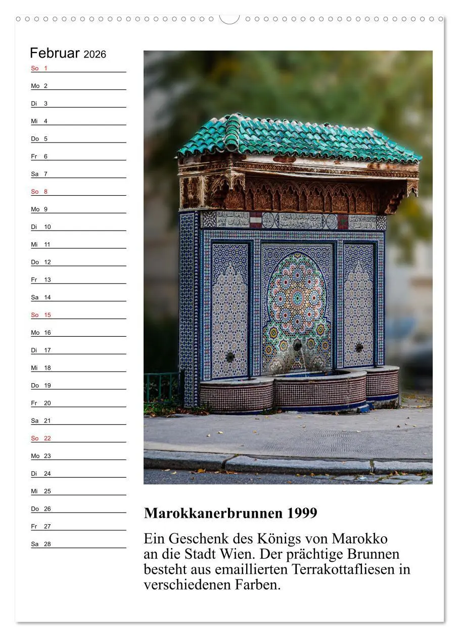 Bild: 9783516310320 | Brunnenkunst in Wien (Wandkalender 2026 DIN A2 hoch), CALVENDO...
