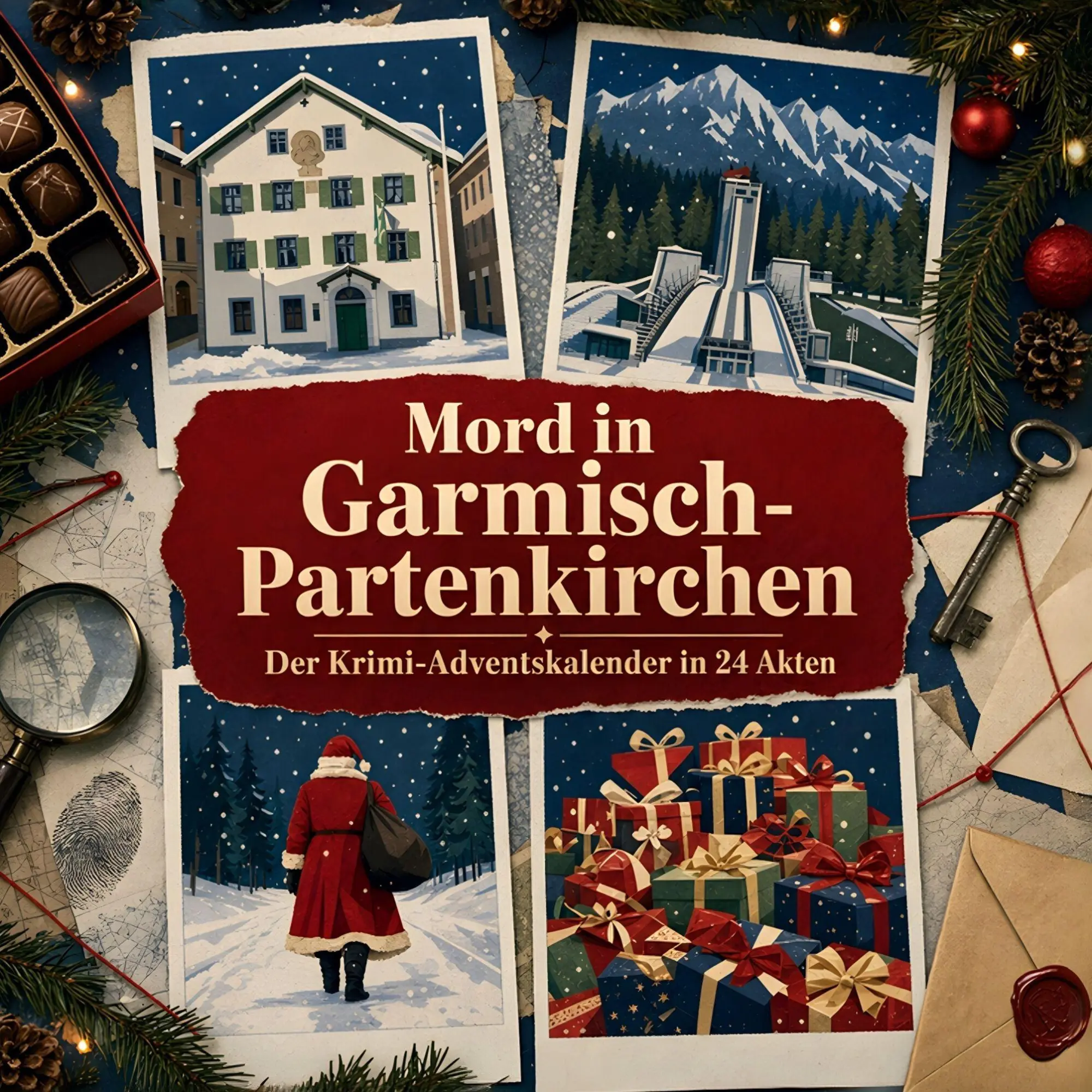 Cover: 9783696120320 | Mord in Garmisch-Partenkirchen | Der Krimi-Adventskalender in 24 Akten