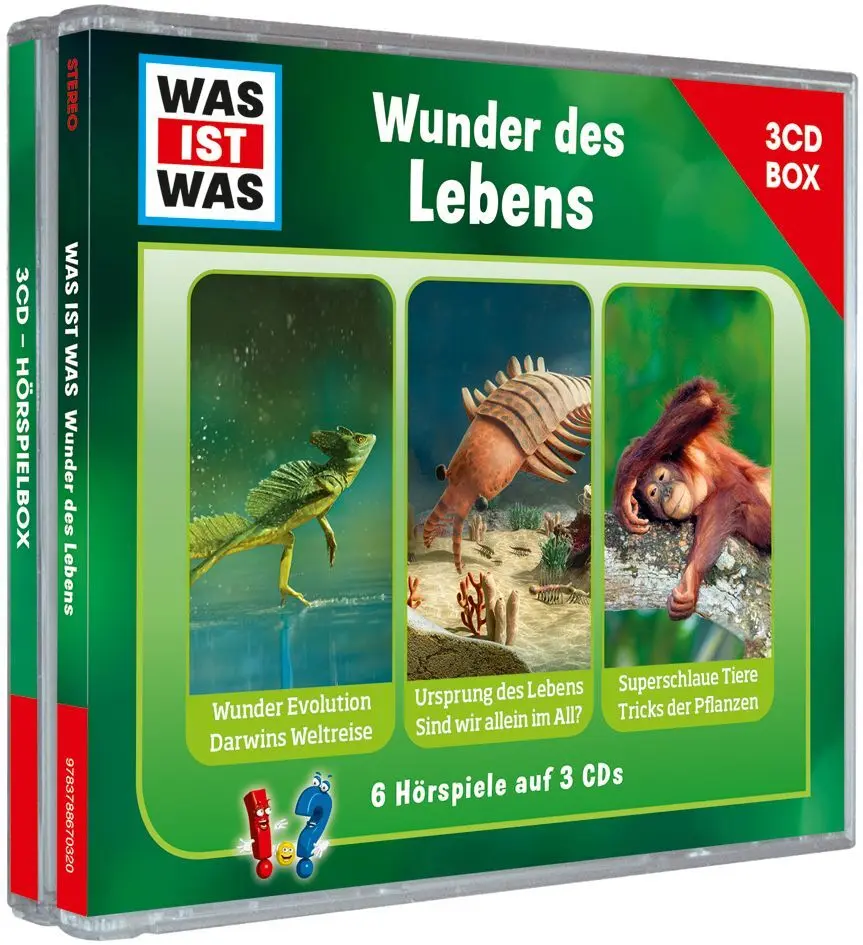 Cover: 9783788670320 | WAS IST WAS 3-CD Hörspielbox. Wunder des Lebens,Audio-CD | Co.KG | CD