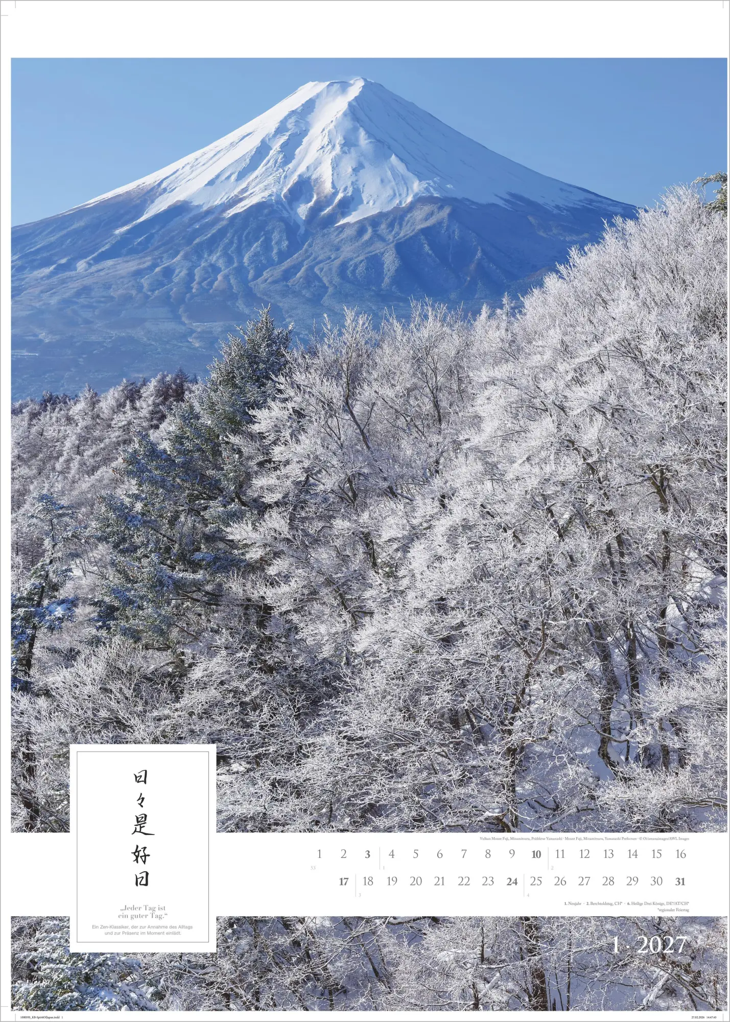 Bild: 4069095010420 | Spirit of Japan 2027 | Neumann Verlage GmbH &amp; Co KG | Kalender | 14 S.