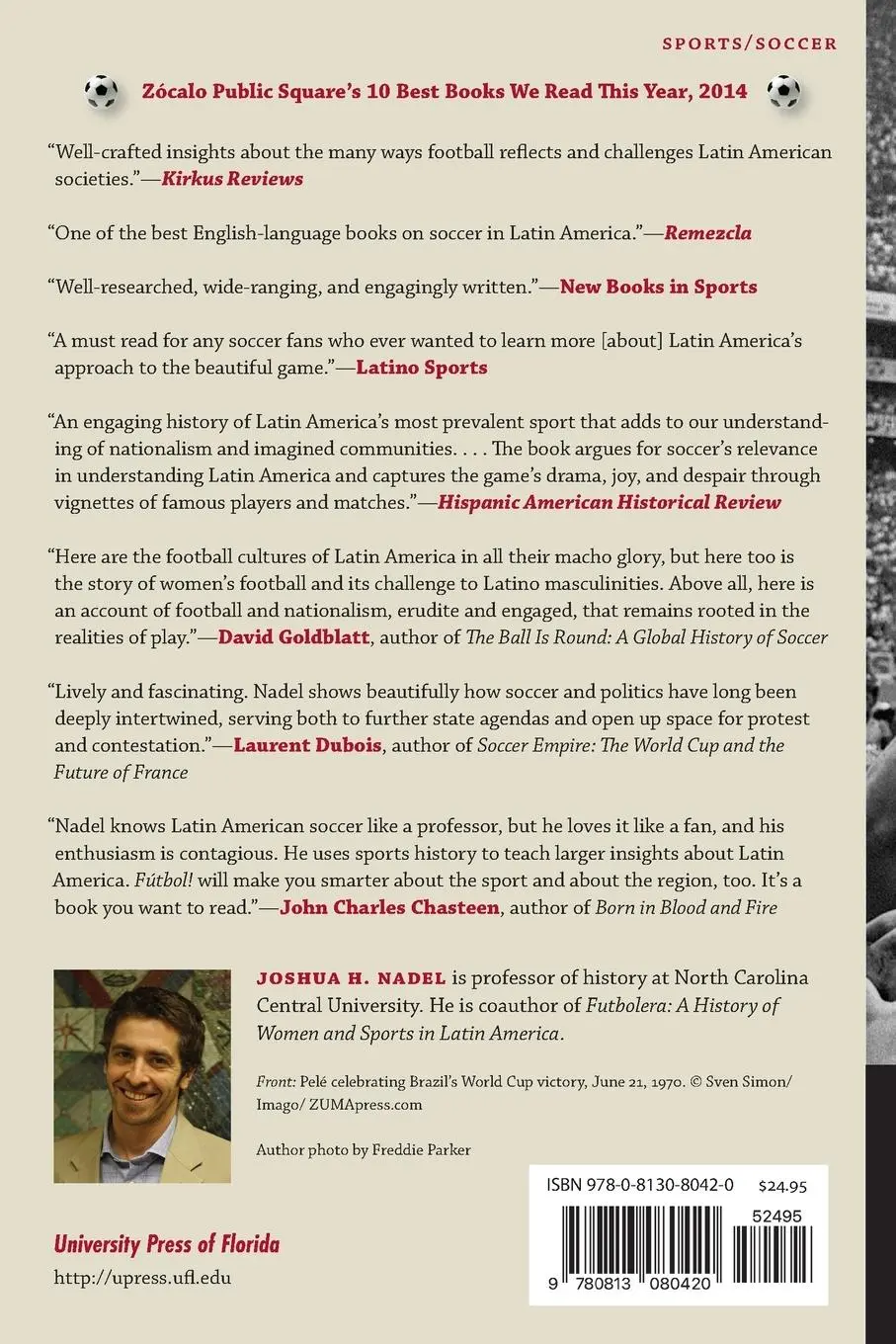 Rückseite: 9780813080420 | Fútbol! | Why Soccer Matters in Latin America | Joshua H. Nadel | Buch