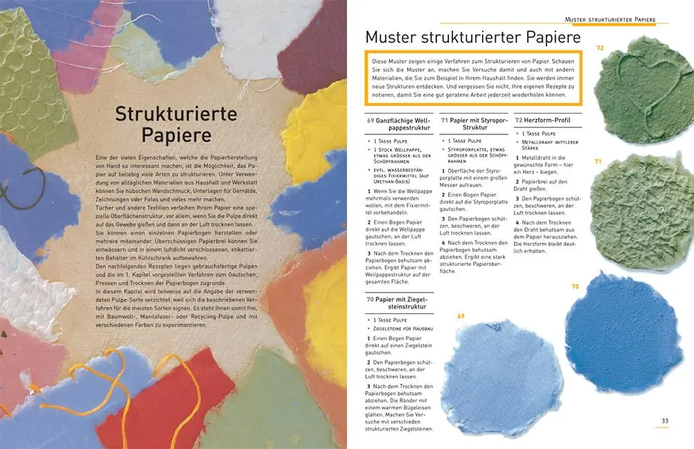 Bild: 9783258600420 | 300 Papierrezepte | Kreative Ideen zum Papierschöpfen | Taschenbuch