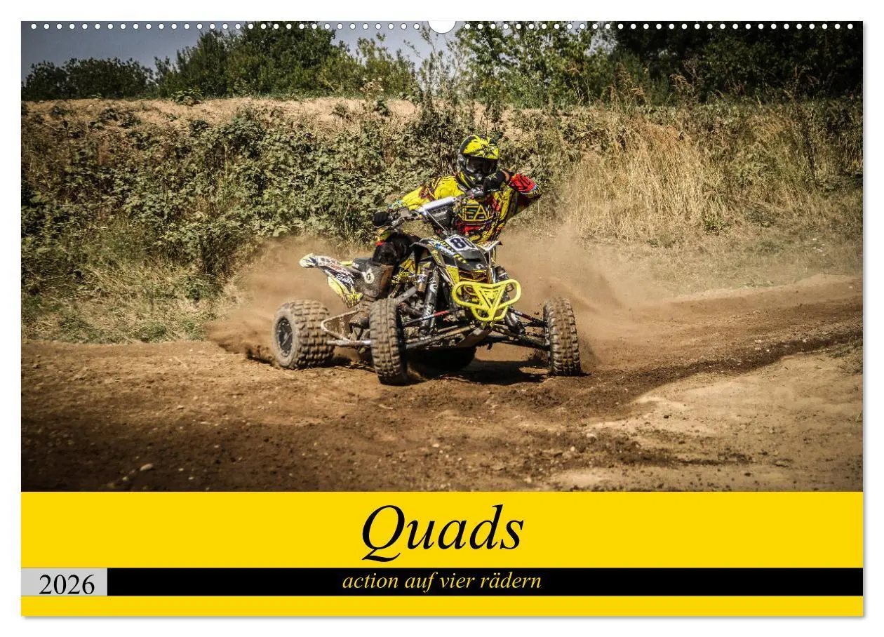 Cover: 9783457690420 | Quad`s action auf vier rädern (Wandkalender 2026 DIN A2 quer),...