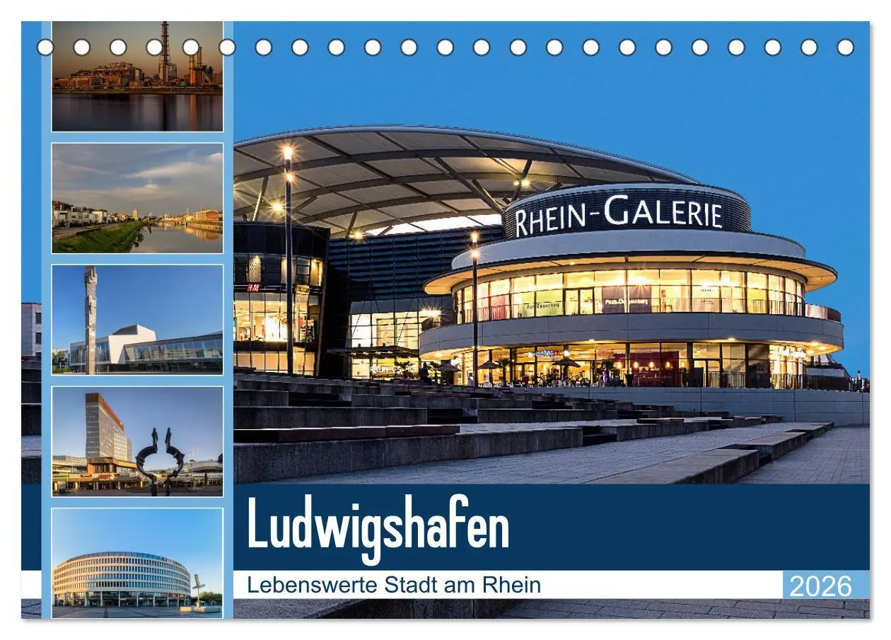 Cover: 9783457900420 | Ludwigshafen - Lebenswerte Stadt am Rhein (Tischkalender 2026 DIN...