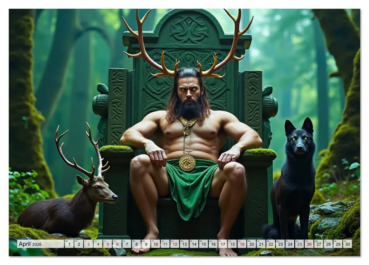 Bild: 9783516610420 | Keltische Mythologie - Götter, Helden und Monster (Wandkalender...
