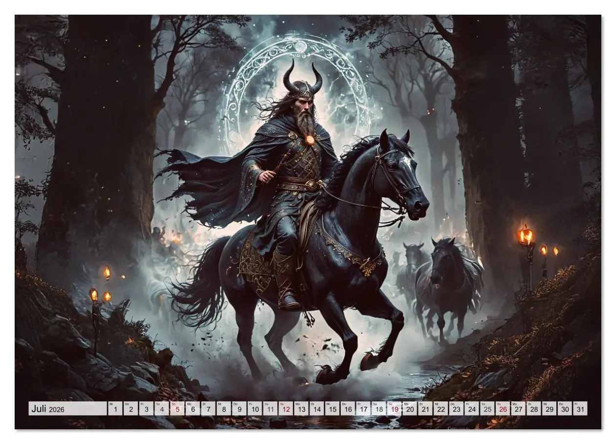 Bild: 9783516610420 | Keltische Mythologie - Götter, Helden und Monster (Wandkalender...