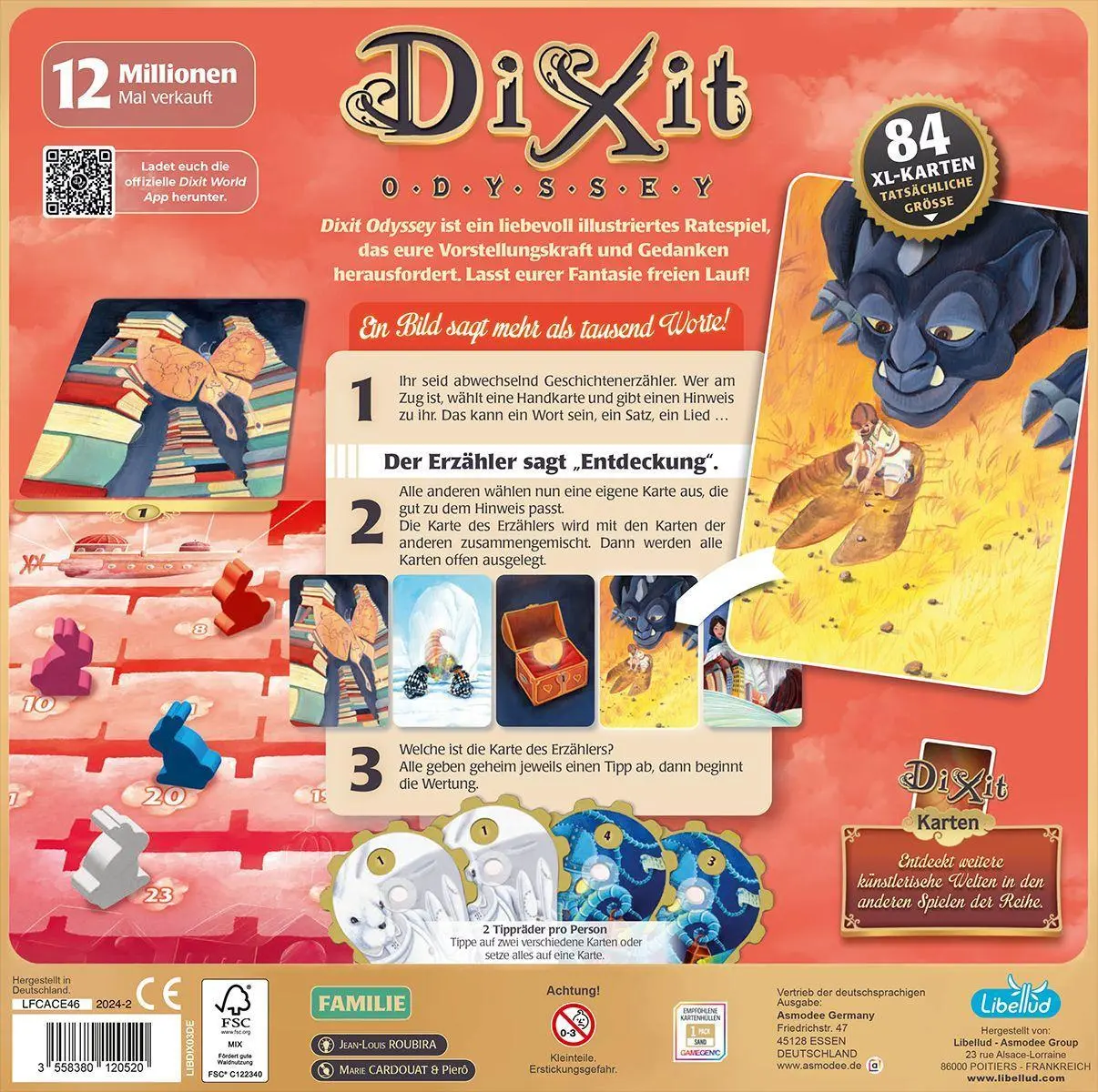 Bild: 3558380120520 | Dixit Odyssey | Jean-Louis Roubira | Spiel | LIBD0021 | Deutsch | 2024