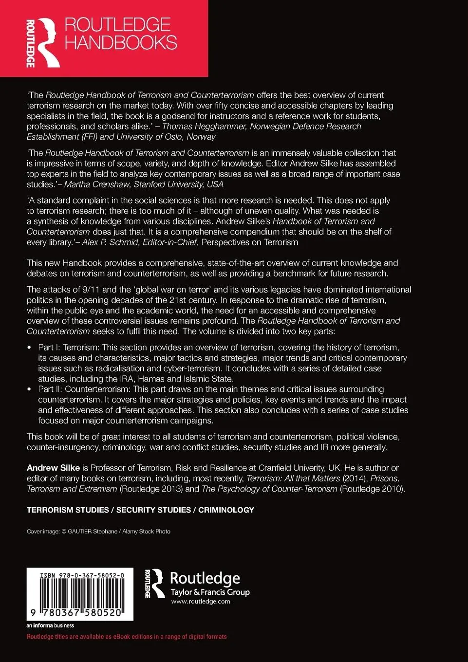 Rückseite: 9780367580520 | Routledge Handbook of Terrorism and Counterterrorism | Andrew Silke