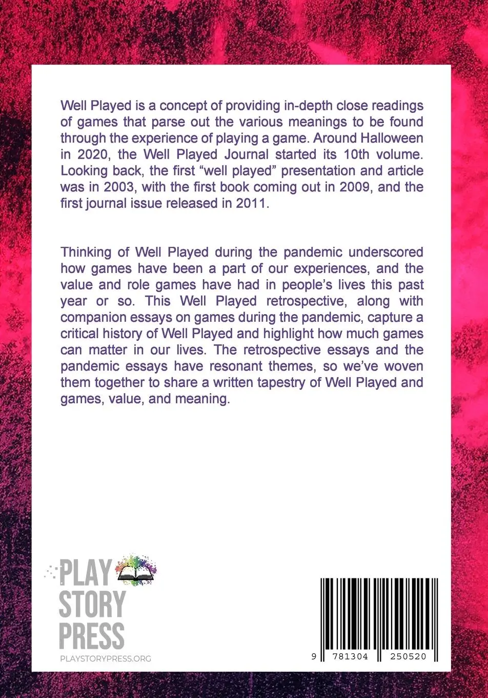 Rückseite: 9781304250520 | Well Played Retrospective | Drew Davidson (u. a.) | Taschenbuch | 2024