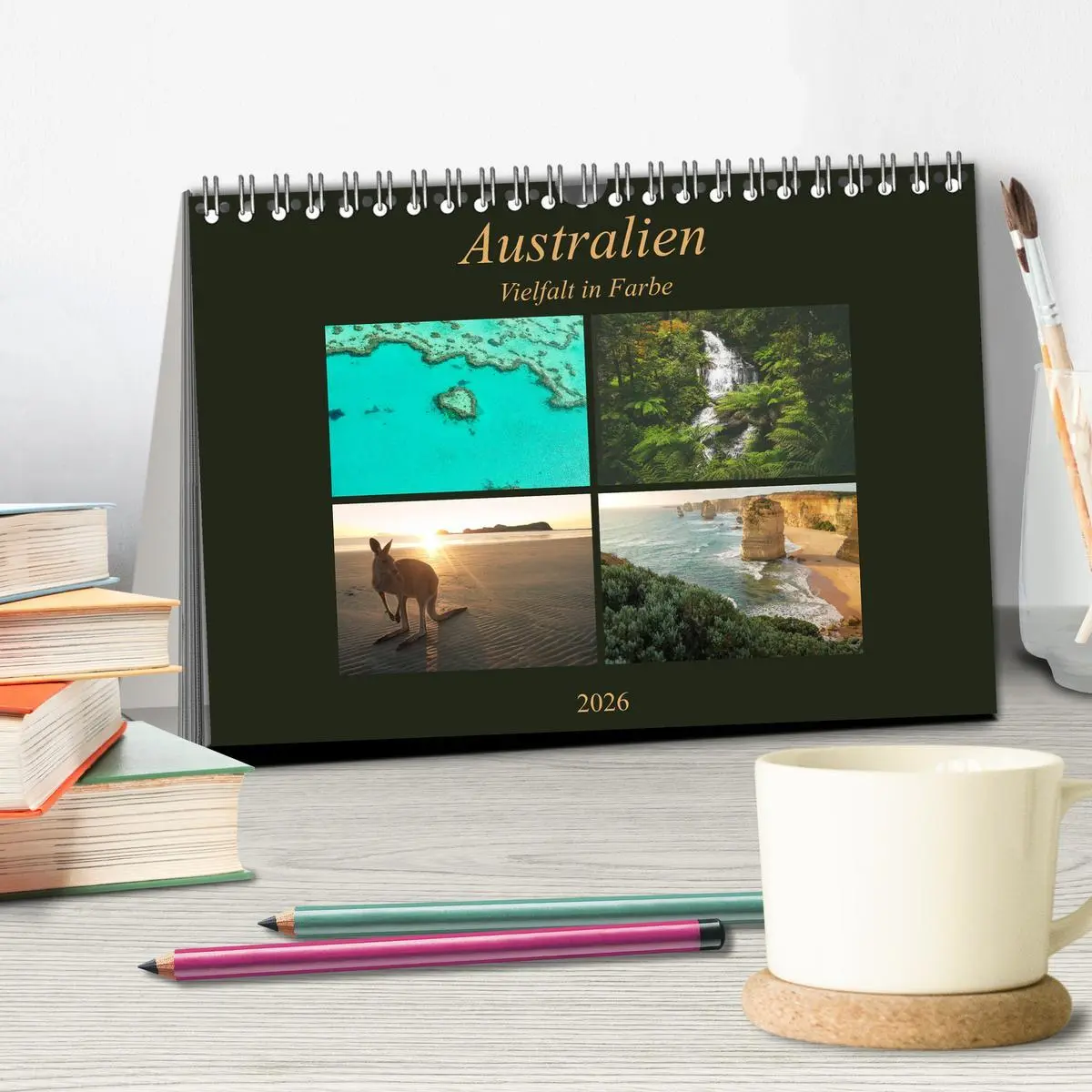 Bild: 9783516150520 | Australien - Farbige Vielfalt (Tischkalender 2026 DIN A5 quer),...
