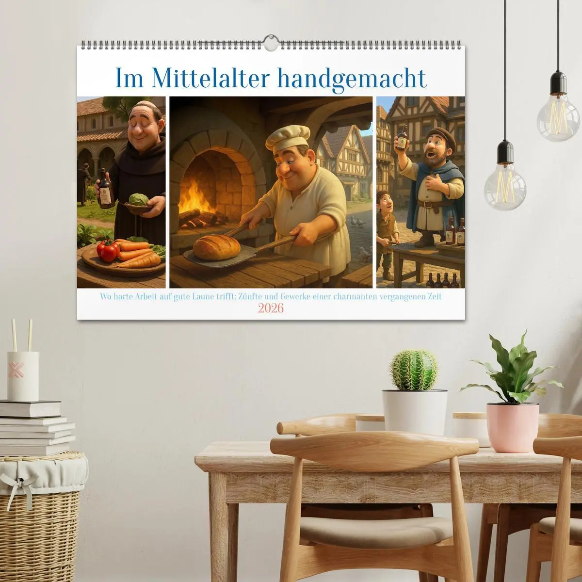 Bild: 9783516600520 | Im Mittelalter handgemacht (Wandkalender 2026 DIN A2 quer),...