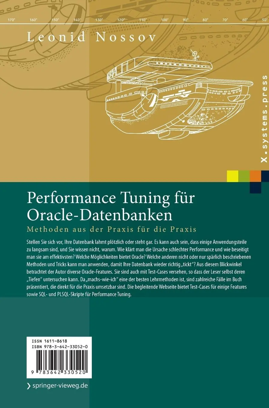 Rückseite: 9783642330520 | Performance Tuning für Oracle-Datenbanken | Leonid Nossov | Buch