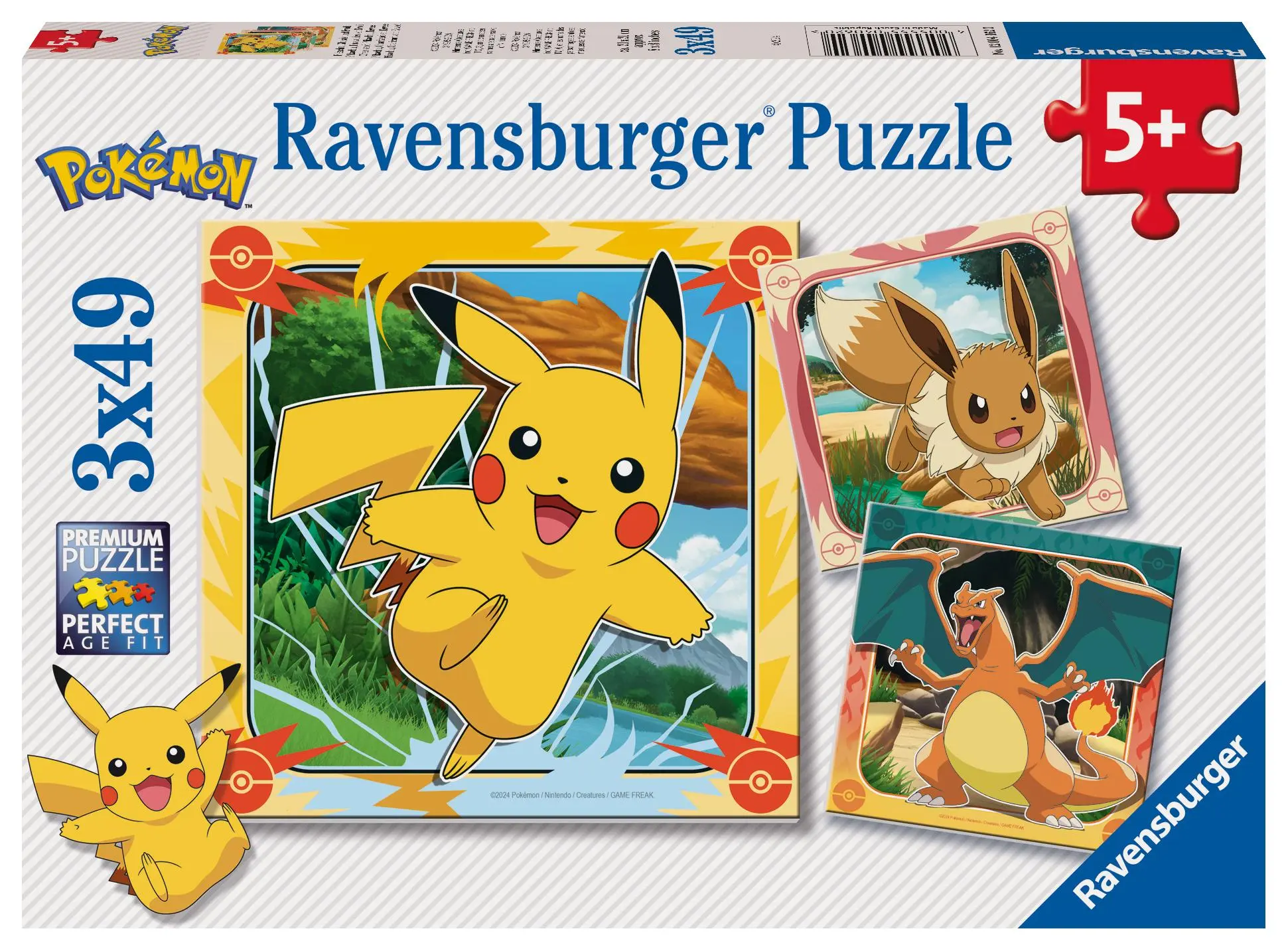 Cover: 4005555040620 | Kinderpuzzle 3x49 Teile - Pokémon - Pokémon | Spiel | 12004062 | 2025