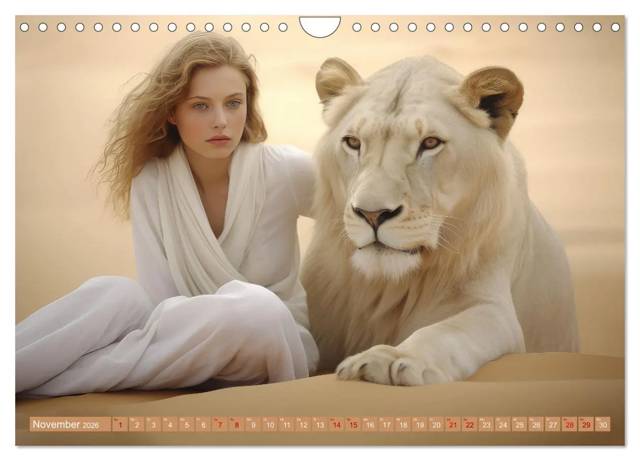 Bild: 9783457360620 | Mensch und Tier - Wüstenfantasien (Wandkalender 2026 DIN A4 quer),...