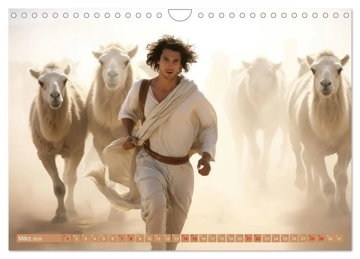 Bild: 9783457360620 | Mensch und Tier - Wüstenfantasien (Wandkalender 2026 DIN A4 quer),...
