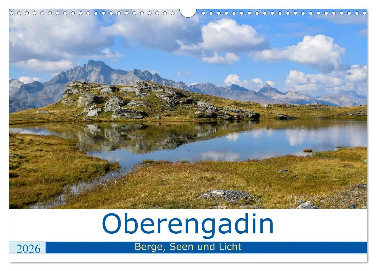 Cover: 9783457670620 | Oberengadin - Berge, Seen und Licht (Wandkalender 2026 DIN A3...