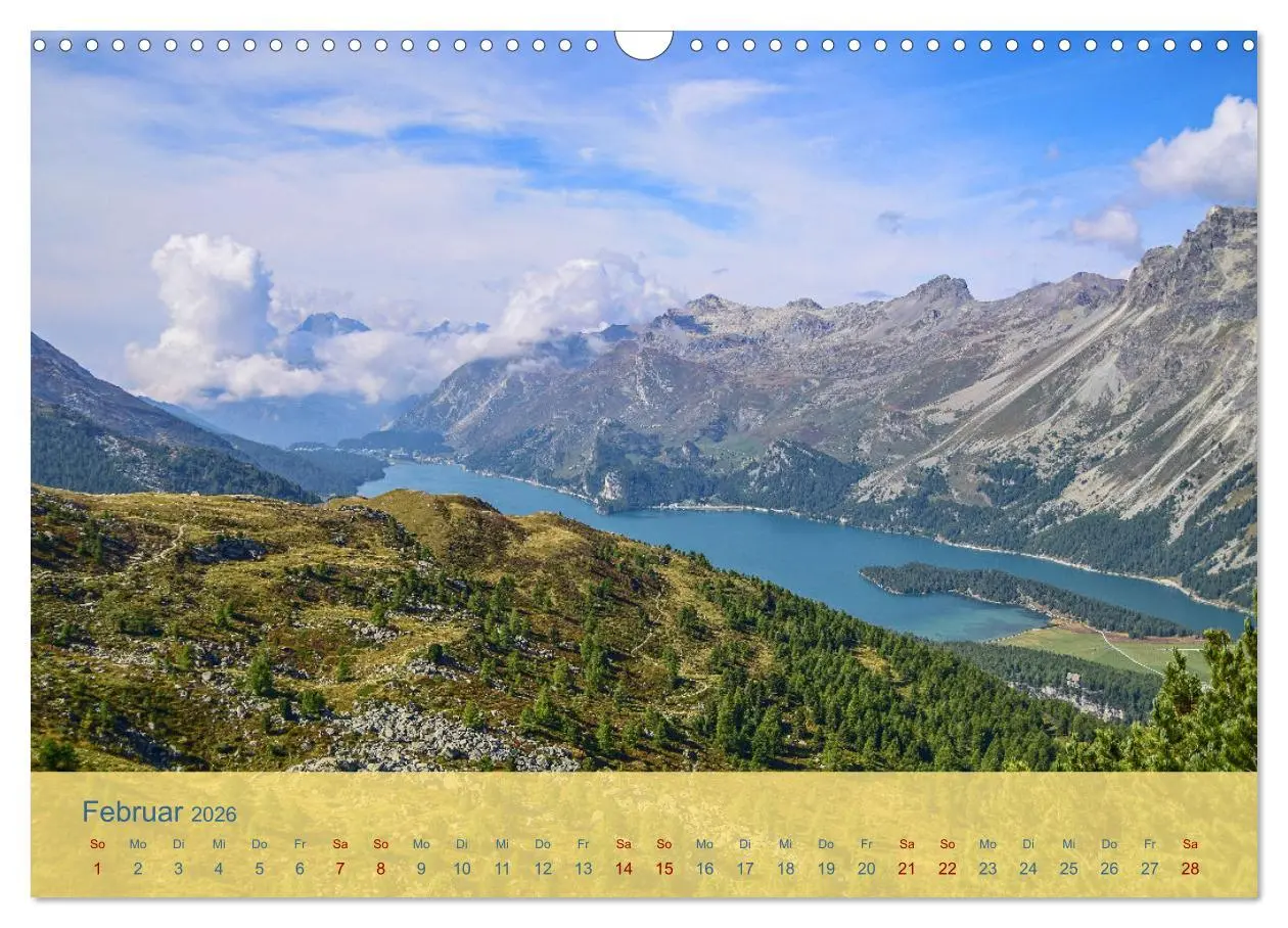 Bild: 9783457670620 | Oberengadin - Berge, Seen und Licht (Wandkalender 2026 DIN A3...
