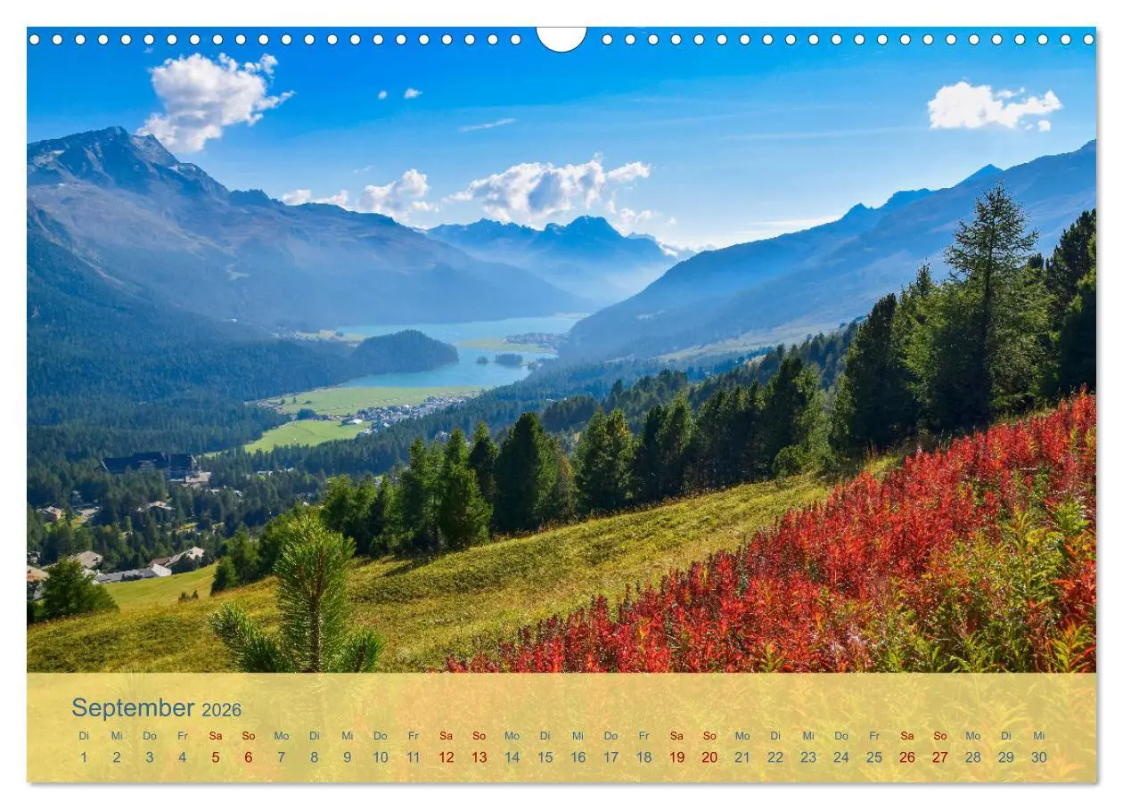 Bild: 9783457670620 | Oberengadin - Berge, Seen und Licht (Wandkalender 2026 DIN A3...