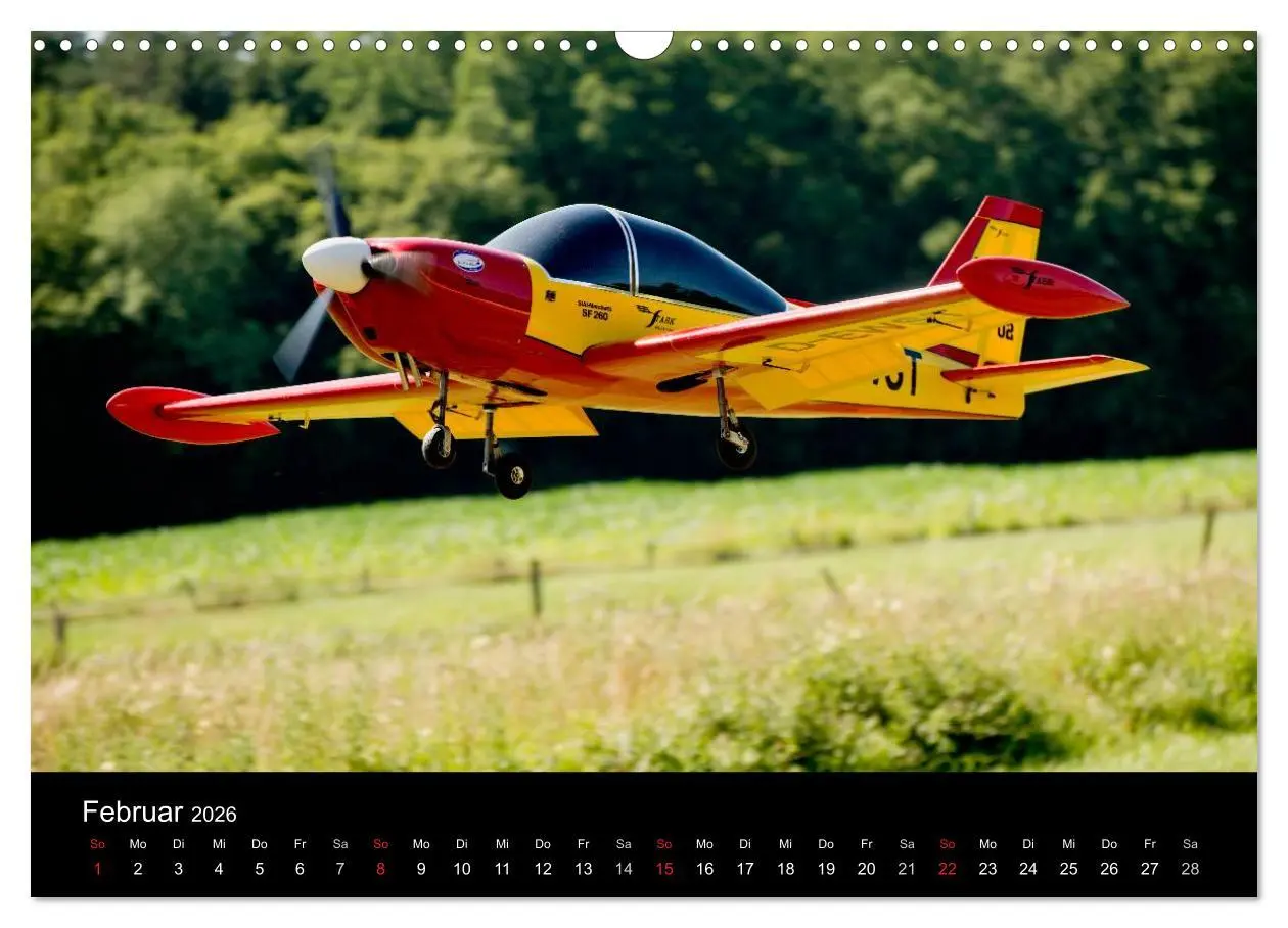 Bild: 9783516140620 | Modellflieger (Wandkalender 2026 DIN A3 quer), CALVENDO Monatskalender