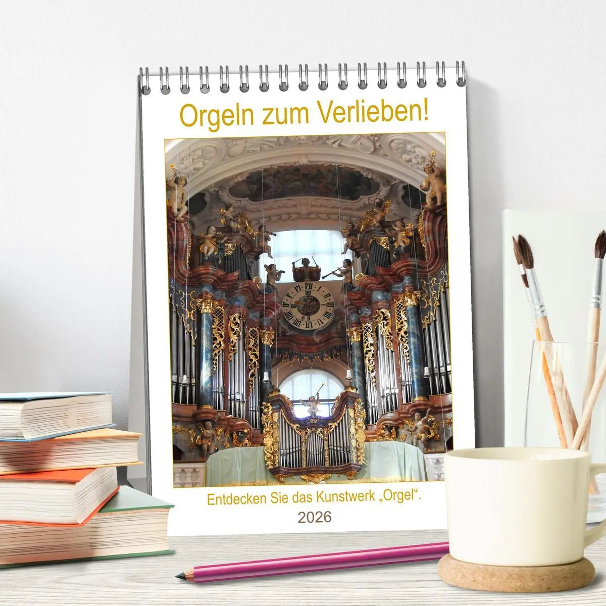 Bild: 9783516380620 | Orgeln zum Verlieben! (Tischkalender 2026 DIN A5 hoch), CALVENDO...