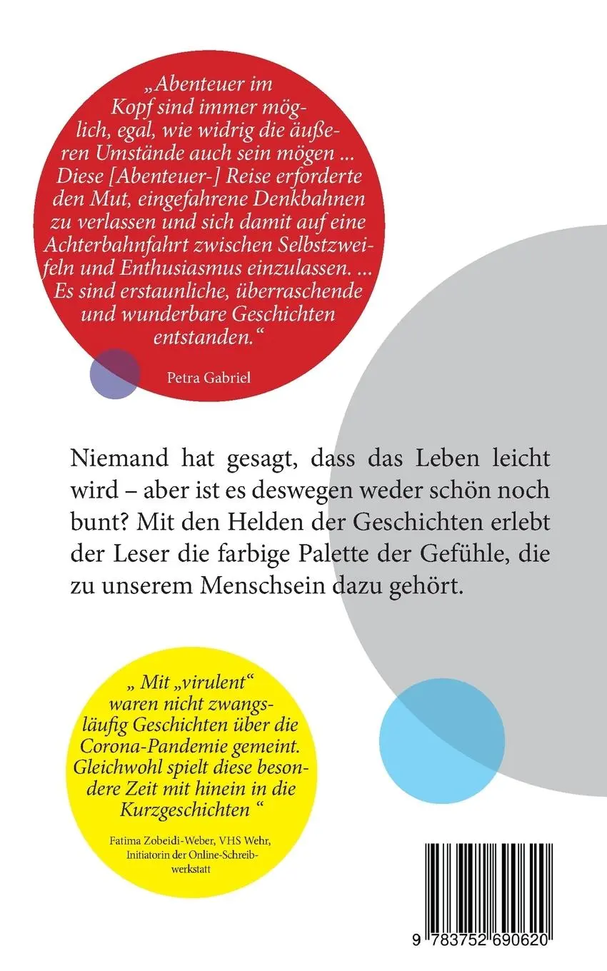Rückseite: 9783752690620 | Virulente Geschichten | ... alles begann mit einem Satz | Vhs Wehr
