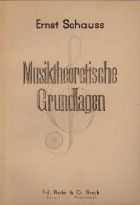 Cover: 9783793110620 | Musiktheoretische Grundlagen | Ernst Schauss | Taschenbuch | Deutsch
