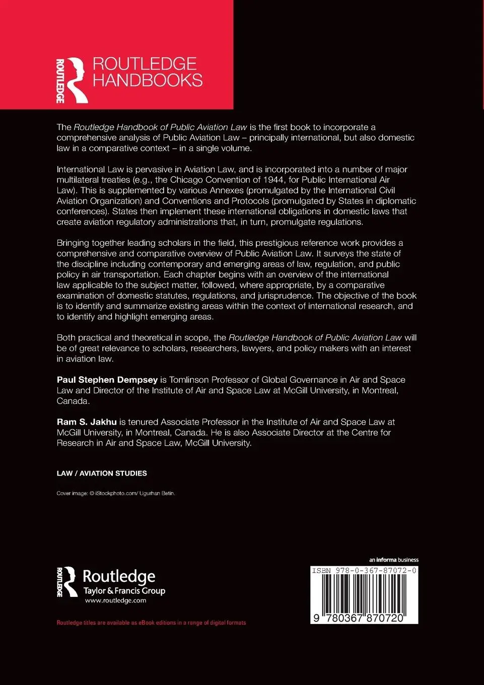 Rückseite: 9780367870720 | Routledge Handbook of Public Aviation Law | Dempsey (u. a.) | Buch