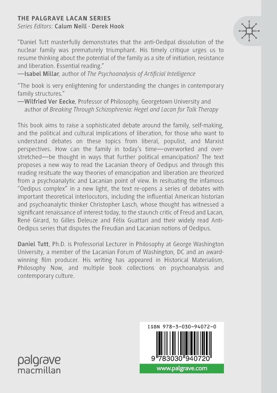 Rückseite: 9783030940720 | Psychoanalysis and the Politics of the Family: The Crisis of...