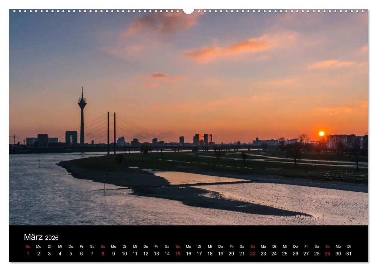 Bild: 9783516060720 | Düsseldorf - Rheinansichten (Wandkalender 2026 DIN A2 quer),...