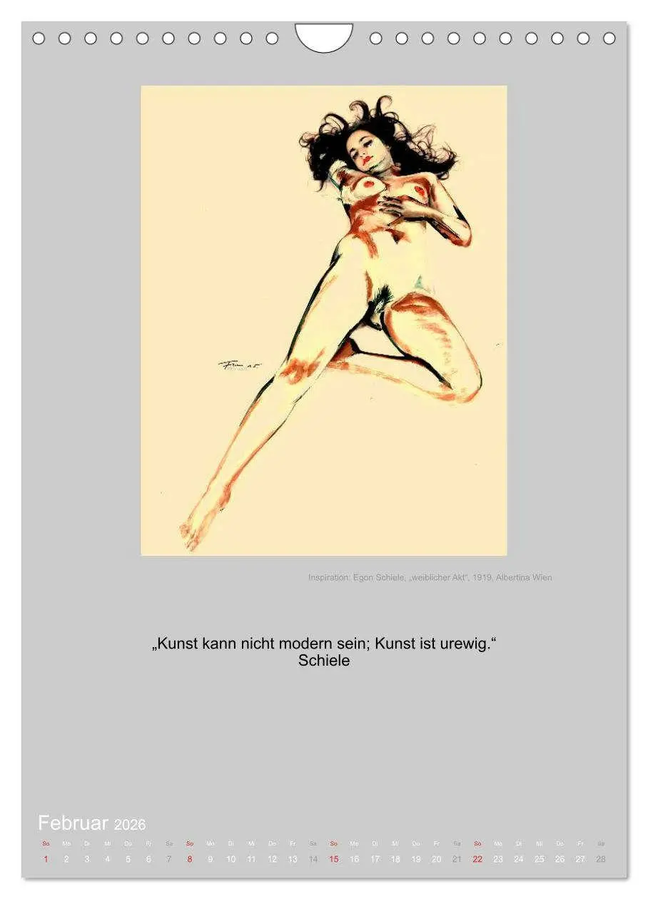 Bild: 9783516440720 | EROTISCHE BODYPAINTING ZITATE - HOMMAGE AN KLIMT, SCHIELE UND...
