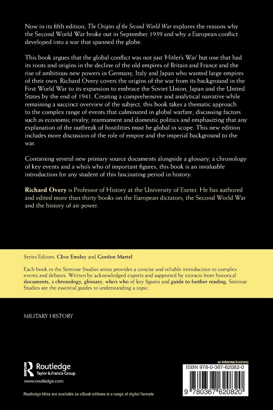 Rückseite: 9780367620820 | The Origins of the Second World War | Richard Overy | Taschenbuch