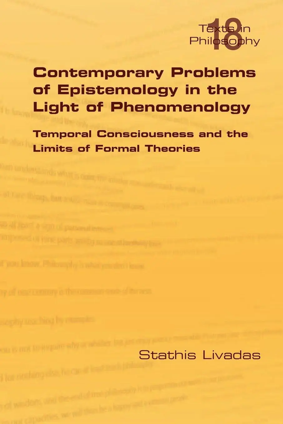 Cover: 9781848900820 | Contemporary Problems of Epistemology in the Light of Phenomenology