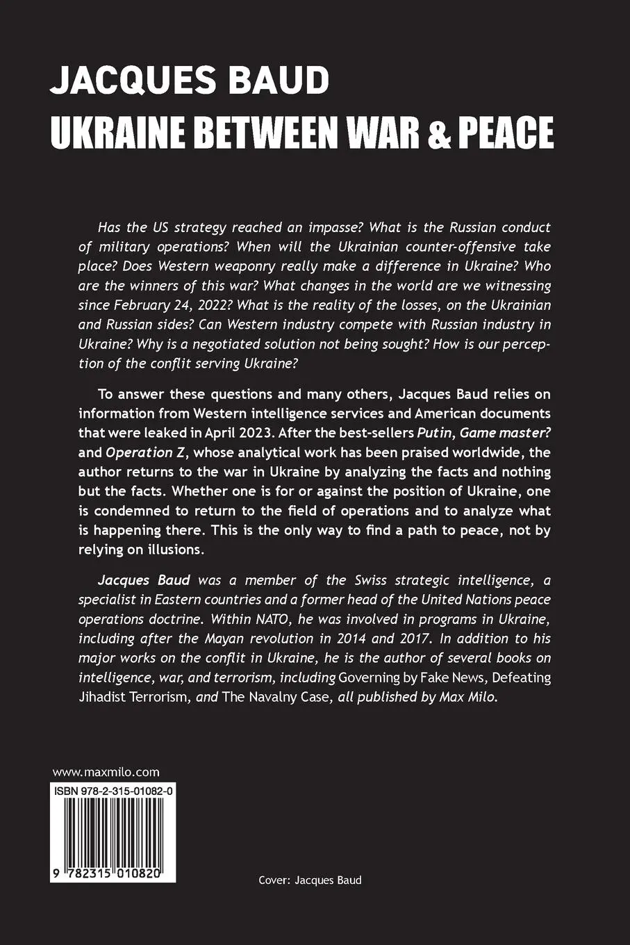 Rückseite: 9782315010820 | Ukraine between war and peace | Jacques Baud | Taschenbuch | Englisch